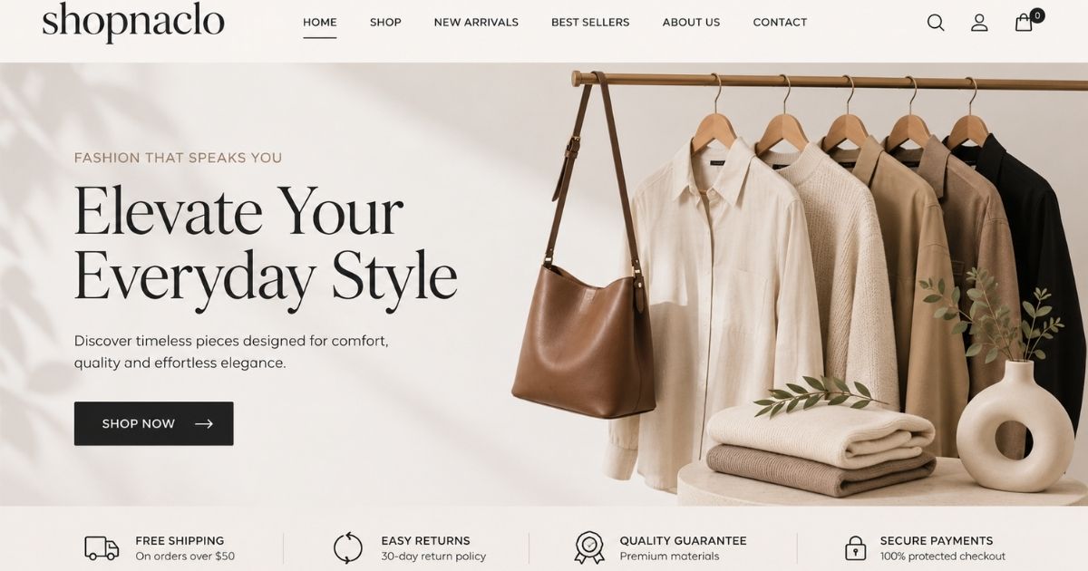 Company website shopnaclo